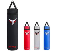 Mytra Fusion Colgante Saco Boxeo Unfilled Sacos de Boxeo para MMA, Muay Thai, Boxeo, Entrenamiento de Karate Adulto Saco Boxeo Disponible con 2 tamaños 4FT y 5FT (4FT, Black)