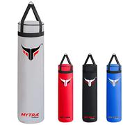Mytra Fusion Colgante Saco Boxeo Unfilled Sacos de Boxeo para MMA, Muay Thai, Boxeo, Entrenamiento de Karate Adulto Saco Boxeo Disponible con 2 tamaños 4FT y 5FT (4FT, White)