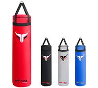 Mytra Fusion Colgante Saco Boxeo Unfilled Sacos de Boxeo para MMA, Muay Thai, Boxeo, Entrenamiento de Karate Adulto Saco Boxeo Disponible con 2 tamaños 4FT y 5FT (5FT, Red)