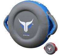 Mytra Fusion Round Pad Kickboxing Punching Training Focus Pad (Standard, Gray/Blue)