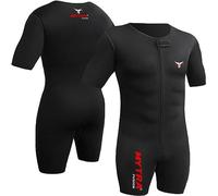 Mytra Fusion Sweat Suit Weight Loss Sliming Fitness Gym Exercise Training (M, Black)