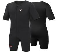 Mytra Fusion Traje de sudor neopreno para hombres y mujeres, elástico, para adelgazar, entrenamiento físico, gimnasio, correr y nadir (Black, 3XL)