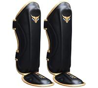 Mytra Kids Shin Guards Shin Pads Shin Protector for Boxing MMA Muay Thai Martial Arts Kickboxing Workout Training Protection (Black, XS)