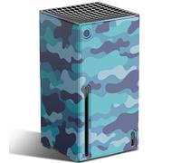 Mytrix Full Wraps - Funda protectora para consola Xbox Series X, resistente a los arañazos, camuflaje azul