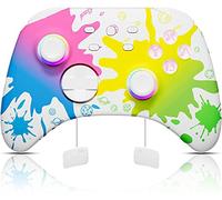 Mytrix Splashy Pro Controller for Switch/OLED/Lite Steam Deck, Pro Controller with Turbo, Motion, Vibration, Wake-Up, Headphone Jack and Dynamic Joystick RGB Lighting, Gaming Genshin Impact