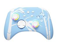 Mytrix Wireless Pro Controllers with Hall Effect Joysticks/Hall Trigger (No Drift),Bluetooth Controller for Nintendo Switch, Windows PC iOS Android Steam with RGB Light/Programmable/Turbo-Blue
