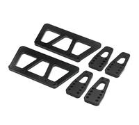 MYUHEDF Bastidor Chasis RC para Axial para SCX10 1/10 Juego Placa Elevación Chasis Aleación Aluminio RC Camión Auto Todoterreno Accesorios Actualizaciones Reemplazo Y Reparación(Black)