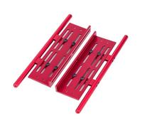 MYUHEDF Bastidor Chasis RC para SCX10 I II para TRX4 para Wrangler 1/10 2 Piezas Aleación Aluminio Ajustable Estribo Lateral RC Crawler Car Actualización Reemplazo Y Reparación(Red)