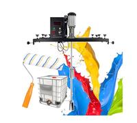 MYUYEE Agitador Centrífugo Eléctrico De Barril De Una Tonelada para Mezclar Pintura con Rodillo Y Cepillo, Impulsor Centrífugo Doble para Agitar Pigmentos De Pint
