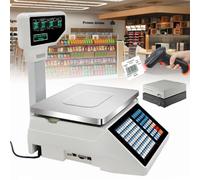 MYUYEE Balanza Digital De Precios, Etiqueta De Precio De Doble Cara, Caja Registradora Electrónica, para Supermercados, Tiendas Minoristas Y Almacenes.
