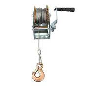 MYUYEE Cabrestante para Remolque, 600 Libras, 8 M, Manual, con Correa para Caravana, Remolque Marítimo, para Coches, Mejoras del Hogar, Manipulación De Carga, Seguro Y Prác