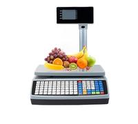 MYUYEE Caja Registradora Ps6, Báscula De Doble Pantalla, Báscula Electrónica Inteligente para Pesar, Equipo De Impresión De Liquidación, Caja Registradora para Restaur