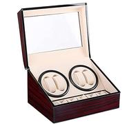 MYUYEE Cajas para Relojes Automáticas con Ruedas, con 4 Posiciones para Dar Cuerda Al Reloj Y 6 Espacios De Almacenamiento para Exhibición De Relojes De Hombre Y Mujer(California)