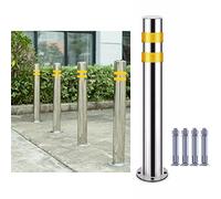 MYUYEE Conos de señalización de estacionamiento de Acero Inoxidable Redondos Reflectantes de 196/23/295/40 Pulgadas para estacionamientos garajes y Patios.,1 Paquete - 75 cm/29,5 Pulgadas