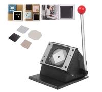 MYUYEE Cortadora De Insignias, Máquina para Hacer Botones, Máquina Cortadora De Imanes Fotográficos, Máquina Cortadora De Insignias con Prensa De Botones, Troqueladora para