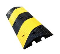 MYUYEE Cubierta De Cable De Suelo De 2 Canales, Extensión De Cables De Tráfico Y Líneas Eléctricas para Interiores Y Exteriores, para Caminos De Grava, Asfal(Un Color-100X30X6Cm)