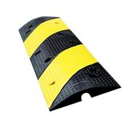 MYUYEE Cubierta De Cable De Suelo De 2 Canales, Extensión De Cables De Tráfico Y Líneas Eléctricas para Interiores Y Exteriores, para Caminos De Grava, Asfal(Un Color-100X30X5Cm)