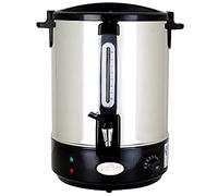 MYUYEE Dispensador De Agua Caliente con Caldera - Termo Eléctrico Ajustable para Hostelería con Indicador De Nivel De Agua para Preparación De Cerveza, Buffet Y Uso Comerci(Negro-30L)
