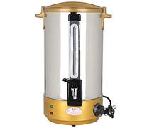 MYUYEE Dispensador De Agua Caliente con Caldera - Termo Eléctrico Ajustable para Hostelería con Indicador De Nivel De Agua para Preparación De Cerveza, Buffet Y Uso Comerci(Oro-15L)