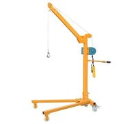 MYUYEE Grúa Móvil Pequeña para Exteriores, Grúa Portátil Manual, Máquina Elevadora Eléctrica Doméstica 1C(500 Kg Manual + Eléctrico)