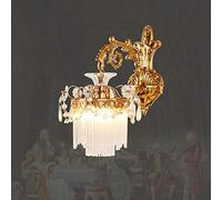 MYUYEE Lampada Da Parete Di Lusso per Camera Da Letto, Lampada Da Parete Decorativa per Soggiorno, Applique Da Parete per Stanza, Decorazioni Artistiche, Apparecchi Di Illu(1 Luce)