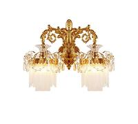 MYUYEE Lampada Da Parete Di Lusso per Camera Da Letto, Lampada Da Parete Decorativa per Soggiorno, Applique Da Parete per Stanza, Decorazioni Artistiche, Apparecchi Di Illu(2 Luci)