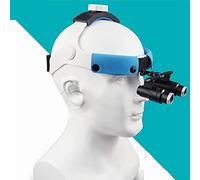 MYUYEE Lupas Binoculares, Gafas, Lupa con Diadema, Lupa Dental con Aumento De 4X Y 6X, Lupas Binoculares Quirúrgicas con Diadema