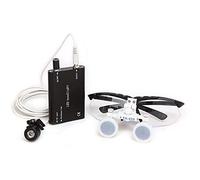 MYUYEE Lupas Dentales 2,5X/3,5X 420 Mm Lupa Binocular Quirúrgica Dental Portátil con Luz Led para Ortopedia, Microcirugía Y Cirugía Oral