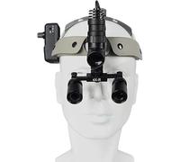 MYUYEE Lupas Dentales, Binoculares Quirúrgicos 4X Y 5X, Luz Frontal Quirúrgica Led De 5 W, Lupa Dental con Diadema, Ampliamente Utilizadas En Odontología, Ci