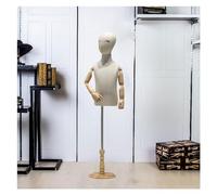 MYUYEE Maniquí Infantil con Cabeza Desmontable, Ajustable, De 93 A 140 Cm, con Base Circular De Madera.(B-120#)