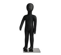 MYUYEE Maniquí Infantil para Coser, Torso Flexible De Cuerpo Entero para Edades De 1 A 14 Años, Diseño Azul Sujetable con Alfileres.(Negro-1 Año)