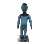 MYUYEE Maniquí Infantil para Coser, Torso Flexible De Cuerpo Entero para Edades De 1 A 14 Años, Diseño Azul Sujetable con Alfileres.(Azul-8 Años)