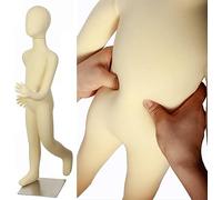 MYUYEE Maniquíes De Vestir para Niños, Maniquíes con Cuerpo Sujetable con Alfileres para Escaparates O Montaje Navideño.(3 Años)