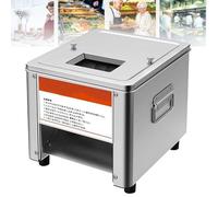 MYUYEE Máquina cortadora de carne eléctrica comercial, trituradora de acero inoxidable resistente para carne deshuesada y verduras blandas (15 mm)