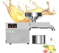 MYUYEE Máquina de prensa de aceite eléctrica caliente/fría, extractor automático de prensa de aceite para maní, sésamo, semillas de girasol, coco, soja, para semillas de lino, maní, sésamo, girasol