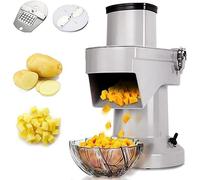 MYUYEE Máquina eléctrica de corte y corte de verduras, picadora de verduras comercial, máquina automática para cortar patatas y cebollas