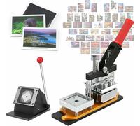 MYUYEE Máquina para Fabricar Insignias, Máquina para Fabricar Imanes, Máquina para Fabricar Imanes De Nevera con 1000 Consumibles, Máquina para Fabricar Botones E Imanes Fo