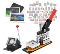 MYUYEE Máquina para Fabricar Insignias, Máquina para Fabricar Imanes, Máquina para Fabricar Imanes De Nevera De 53 * 80 Mm / 2,1 * 3,2 Pulgadas con 1000 Consumibles, Máquin