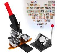 MYUYEE Máquina para Hacer Insignias, Kit para Hacer Imanes De Nevera Rectangulares De 2,1 * 3,2 Pulgadas, Máquina para Hacer Botones, Máquina para Hacer Pegatinas De Nevera