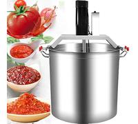 MYUYEE Mezclador automático de alimentos de acero inoxidable de 180 W para cocinar, máquina mezcladora de calor para agitar pasta de chocolate, sopas, salsas y condimentos, 80 l (40 l)