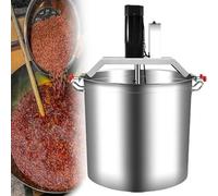 MYUYEE Mezclador de alimentos vertical comercial, mezclador de condimentos de acero inoxidable de 80 L, mezcla uniforme automática completa de 360° para base de sopa, preparación eficiente de