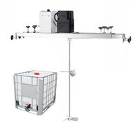 MYUYEE Mezclador de pintura comercial, tanque agitador eléctrico con colgador de soporte, máquina de agitación de alta velocidad para líquidos viscosos, tinta, tinte, productos químicos, 200 W (750 W)