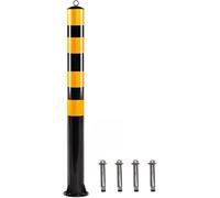 MYUYEE Poste delineador de tráfico Poste de Cono de Seguridad delineador Paquete de 1 2 y 4 Poste delineador de tráfico Conos bolardo de Seguridad Visual,1 Paquete - Alto: 120 cm/47,2 Pulgadas