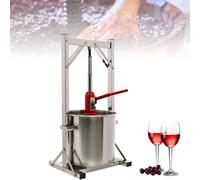MYUYEE Prensa De Frutas De Acero Inoxidable, Trituradora De Uvas, Bayas Y Verduras con Gato Hidráulico, Prensa De Miel, Equipo para Hacer Jugo(12L)