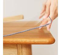 MYUYEE Protector De Mantel De PVC De Vidrio Blando De Plástico Insípido, Almohadillas De Mesa Impermeables Y A Prueba De Aceite, Protector De Mesa De Té Anti(100 X 240 Cm/39 X 94,5 Pulgadas)