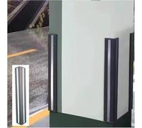 MYUYEE Protector De Pared para Garaje, Protector De Esquina De Pared, Columna De PU De 1 Cm De Espesor para Garajes De Estacionamiento, Reflectante para Taller De Alma(Gris - 2 Unidades)