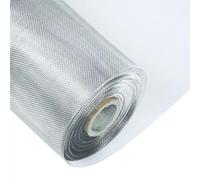 MYUYEE Rollos de Malla de Acero Inoxidable 304 Malla mosquitera para Ventanas de Acero Inoxidable para Detener Insectos y Mosquitos,Plata-1,2x5m