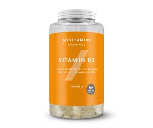 Myvitamins Vitamin D3 - 60Cápsulas de gel - Aptas para veganos