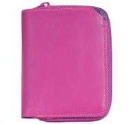 Mywalit Billetera pequeña Billetera de cuero 10 cm fucsia