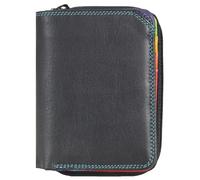 Mywalit Billetera pequeña Billetera de cuero 10 cm negro